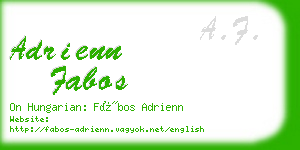 adrienn fabos business card